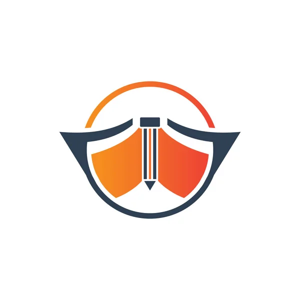 Modernes Logo Design Der Ausbildung Finanzmarketing — Stockvektor