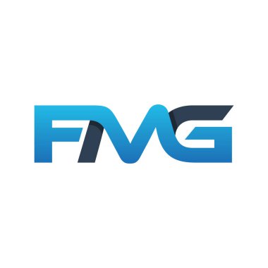 Modern logo tasarım harfi FMG monogramı