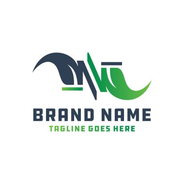 N harfi yaprak logosu şirketinizi tasarlıyor