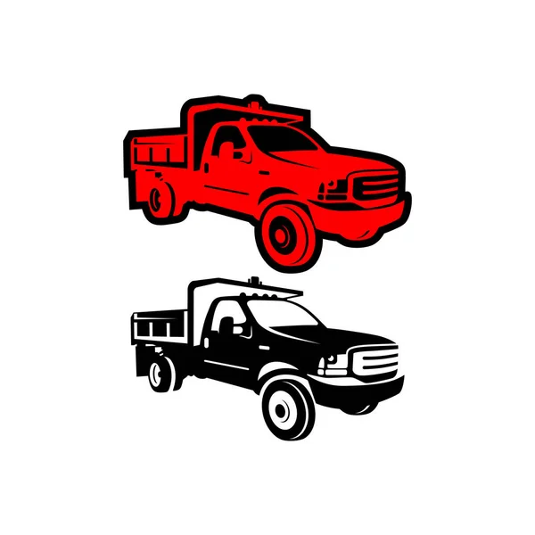 Conception Logo Camion Voiture 4Wd — Image vectorielle