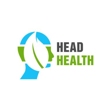 Doğal beyin sağlığı logosu tasarımı