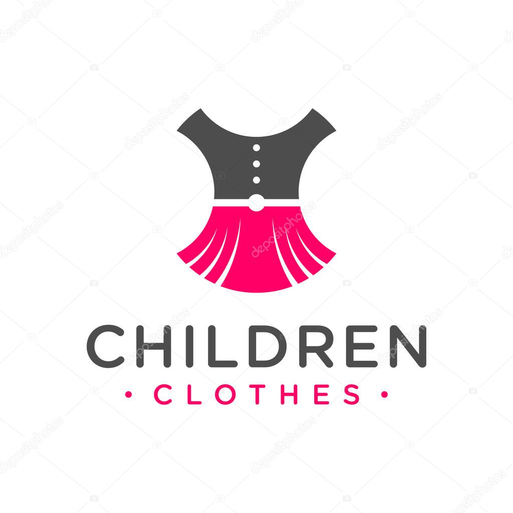 Children's clothing modern logo design