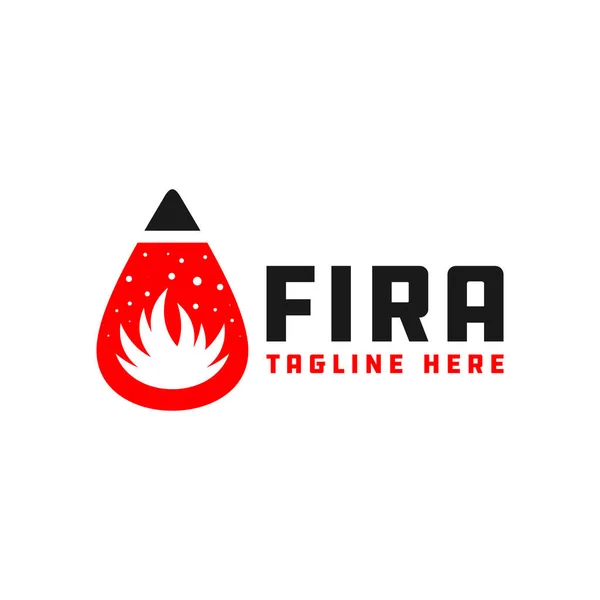 Yangın Söndürücü Sıvı Top Logosu Tasarımı — Stok Vektör