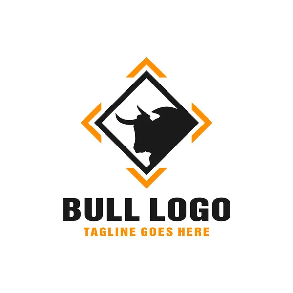 Modernes Stier Tier Logo Design — Stockvektor