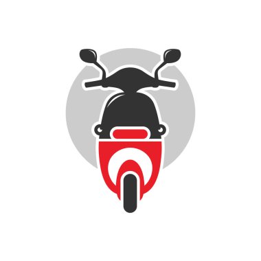 Motosiklet scooter ulaşım logosu tasarımı
