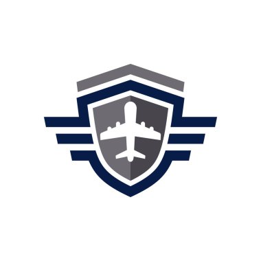 uçak navigasyon kalkanı logosu tasarımı