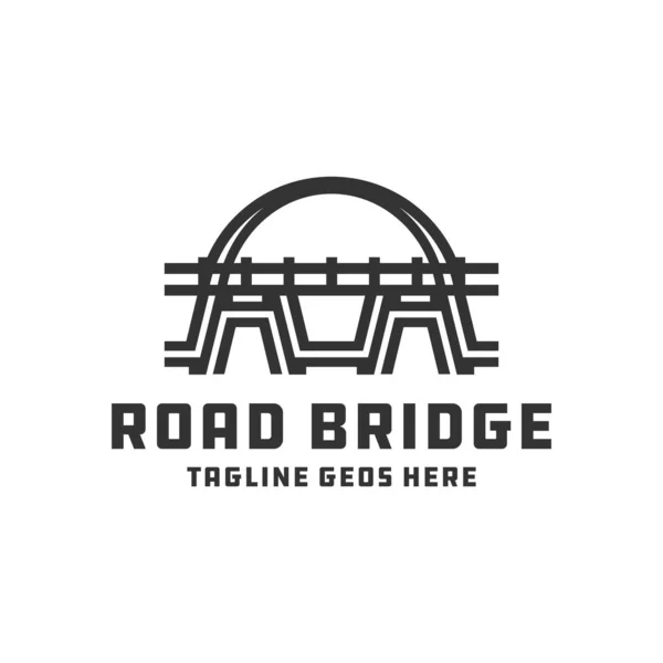Logo Budowy Mostu Zaprojektuj Swoją Firmę — Wektor stockowy