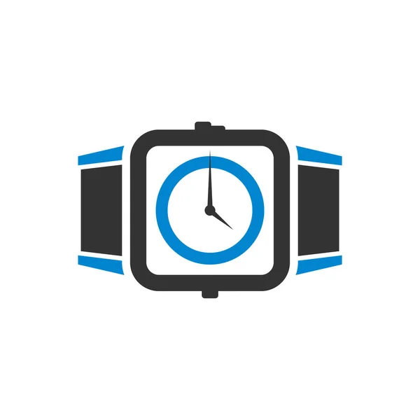 Diseño Del Logotipo Tecnología Reloj Empresa — Vector de stock