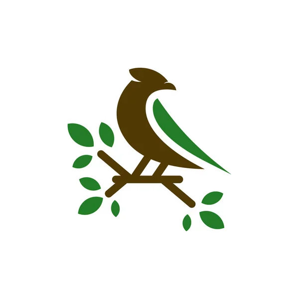 Kanarienvogel Logo Entwerfen Sie Ihr Unternehmen — Stockvektor