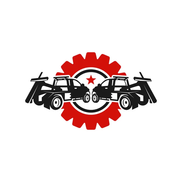 Çekici araç taşıma servisi logosu tasarımı