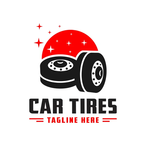 Car Tire Illustration Logo Design Your Company — 图库矢量图片