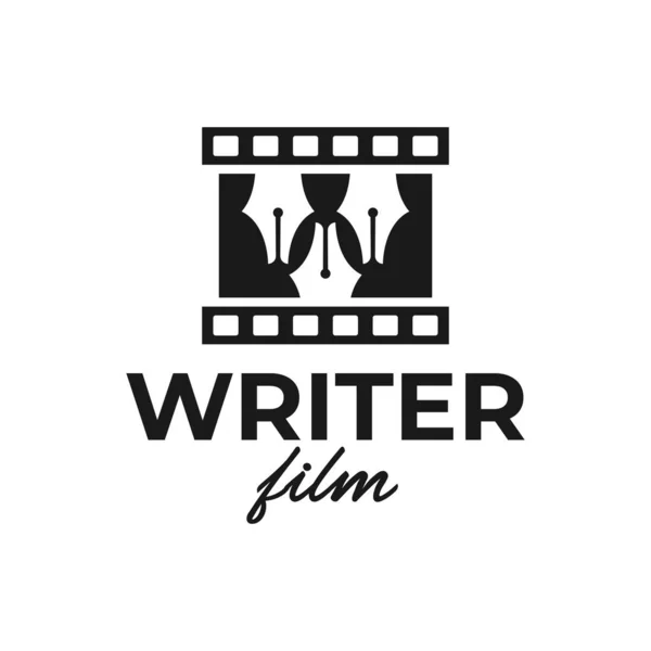 Filmař Ilustrační Logo Design Vaší Společnosti — Stockový vektor