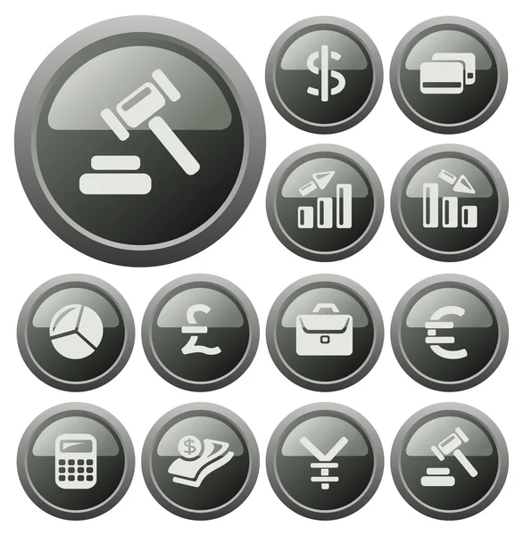 Фінанси кнопки — стоковий вектор