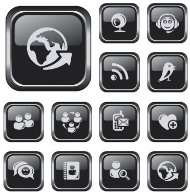 sosyal ağ düğmeleri