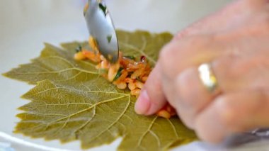 Prepearing Türk Dolma