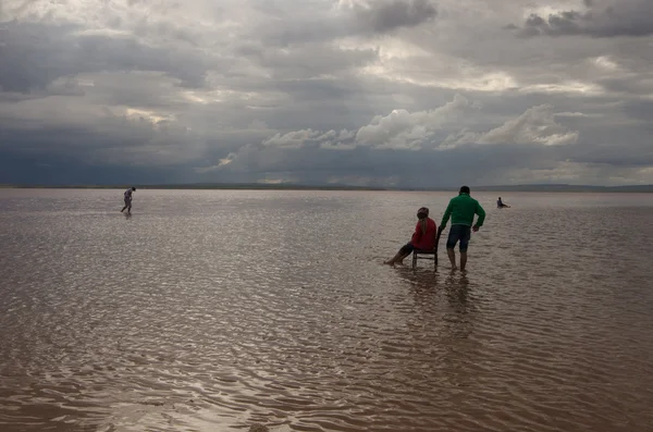 Tuz Golu (Salt Lake), região da Anatólia Central, Turquia — Fotografia de Stock