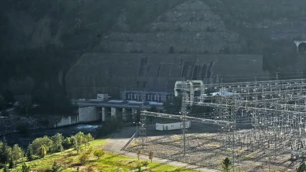 Hydroelectric power station — Stock Video