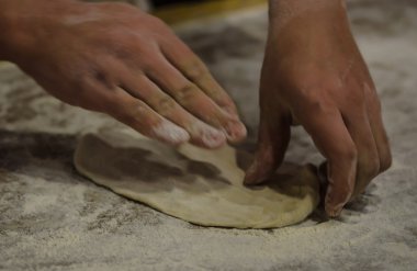 Ahşap yangın fırın ve Türk Lahmacun