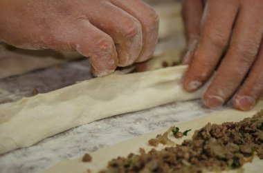 Ahşap yangın fırın ve Türk Lahmacun