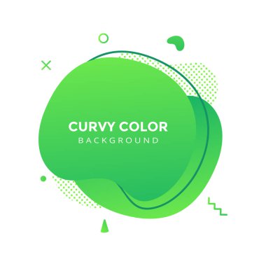 Modern sıvı soyut element grafik gradyan düz stil tasarım sıvısı vektörü.