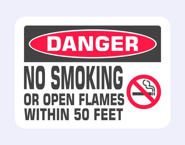 Não há sinal de fumar. Ícone de sinal proibido isolado na ilustração do vetor de fundo cinza claro. — Vetor de Stock