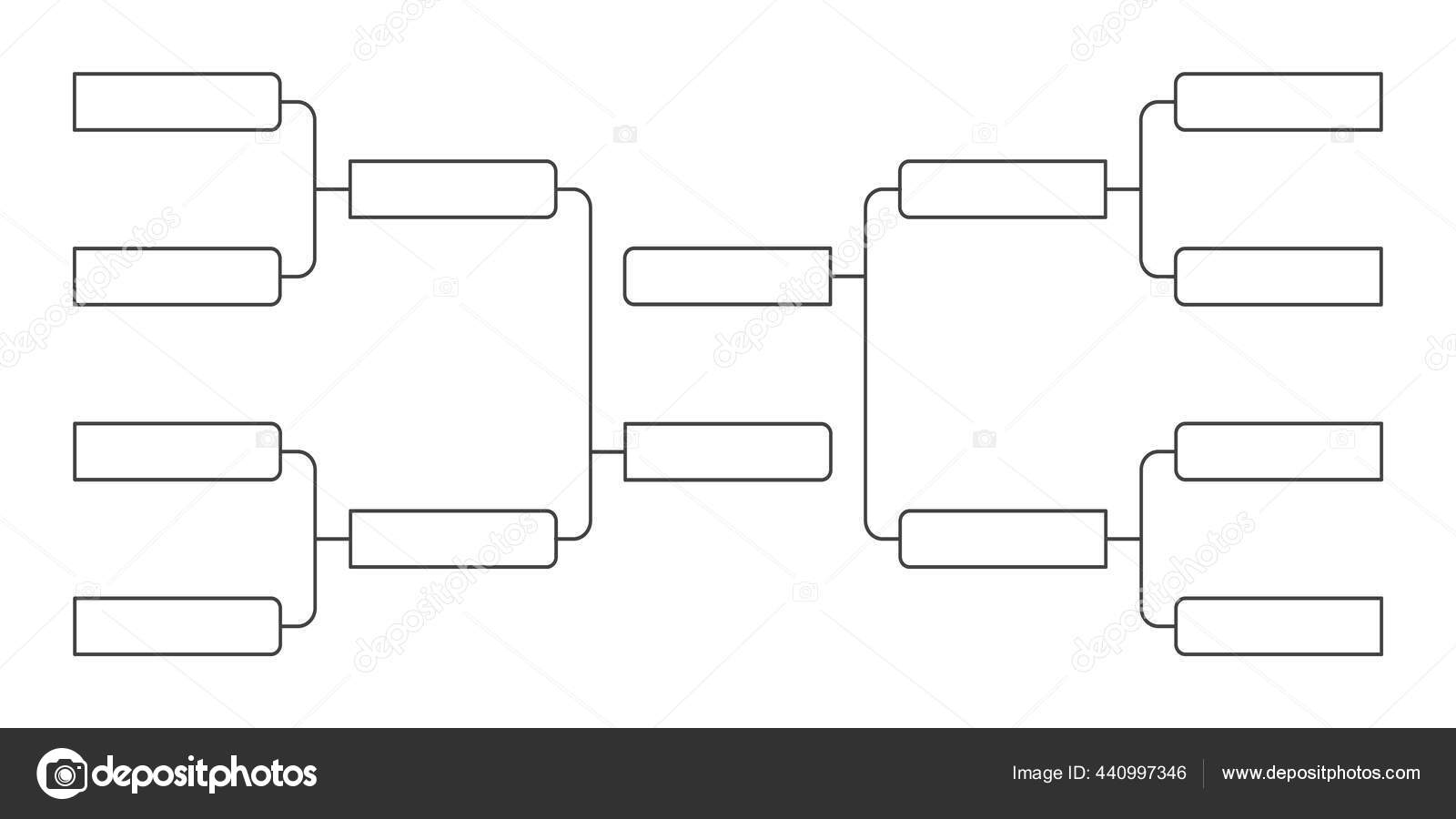 Premium Vector  8 team tournament bracket championship template