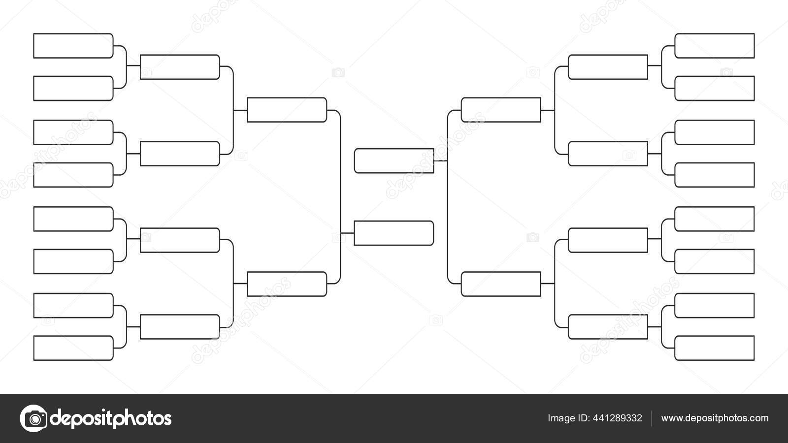 Tournament Bracket Stencil