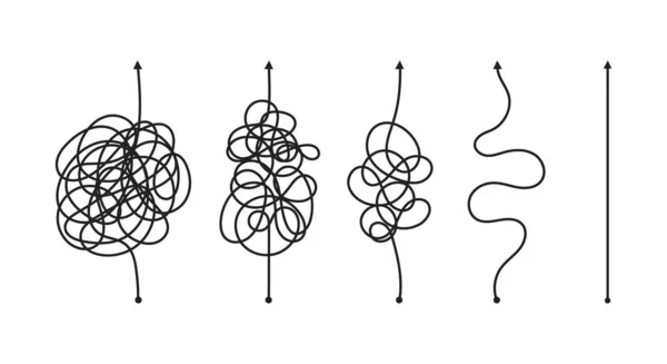 Forma sencilla y compleja de principio a fin. — Archivo Imágenes Vectoriales