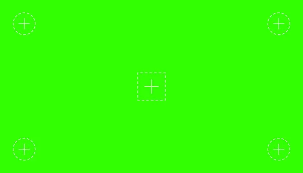 Grön färgad chroma nyckel bakgrund skärm platt stil design vektor illustration. — Stock vektor