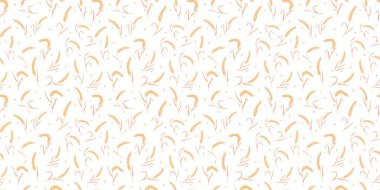 Kusursuz desenli tam tahıl tohumları organik, doğal kulaklar beyaz arka planda izole..