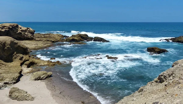 Vista Océano Pacífico Desde Costa Rocosa Chocolatera Punto Más Occidental —  Fotos de Stock