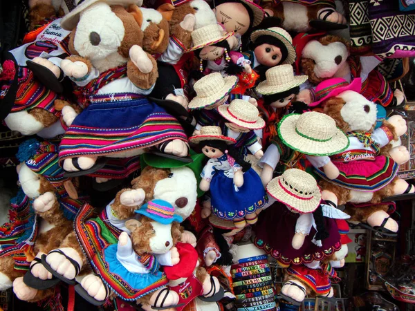 에콰도르 쿠엥카 2021 쿠엥카에서 수동식 기니피그 장난감 쿠엥카의 공예품 에서의 — 스톡 사진