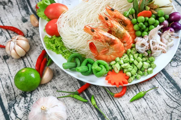 Yam Betekent Letterlijk Mix Maar Thaise Keuken Verwijst Het Normaal — Stockfoto