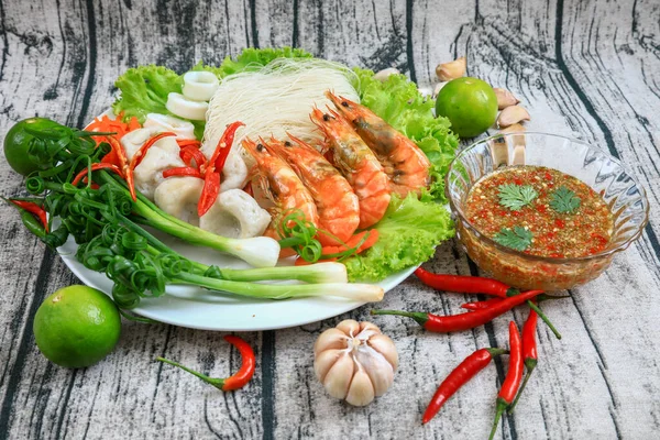 Yam Bedeutet Wörtlich Mischung Aber Der Thailändischen Küche Bezieht Sich — Stockfoto