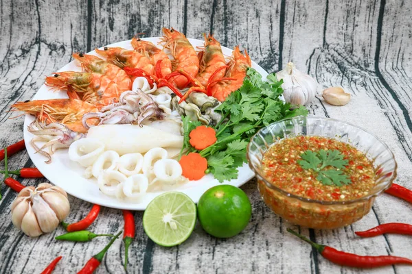 Yam Bedeutet Wörtlich Mischung Aber Der Thailändischen Küche Bezieht Sich — Stockfoto