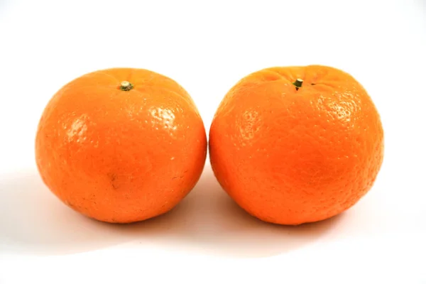 Pomarańczowy Białym Tle — Zdjęcie stockowe