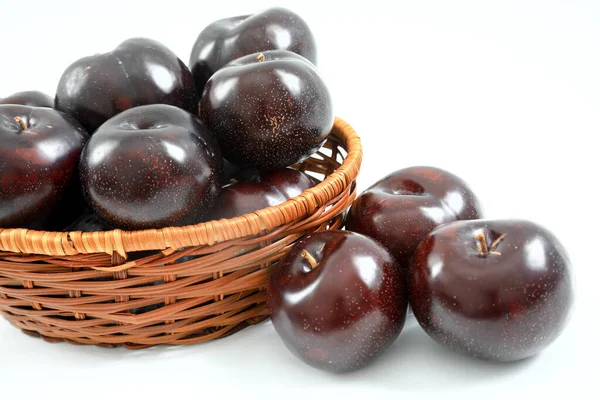 Plum Fruit Subgenus Prunus Genus Prunus — Stock Photo, Image