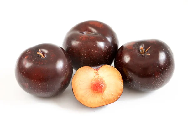 Uma Ameixa Fruto Subgênero Prunus Gênero Prunus — Fotografia de Stock