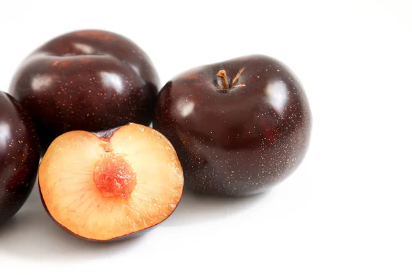 Plum Fruit Subgenus Prunus Genus Prunus — Stock Photo, Image