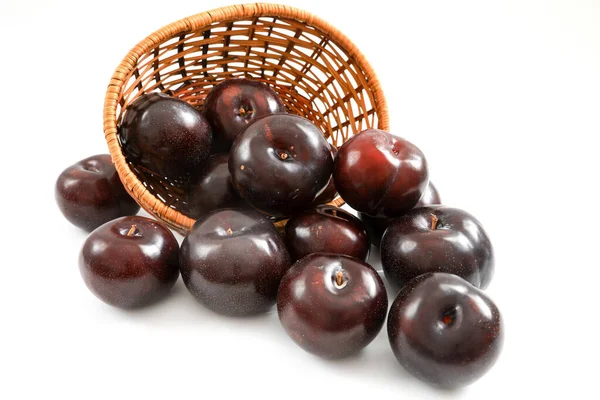 Plum Fruit Subgenus Prunus Genus Prunus — Stock Photo, Image