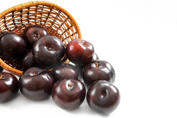 Plum Fruit Subgenus Prunus Genus Prunus — Stock Photo, Image