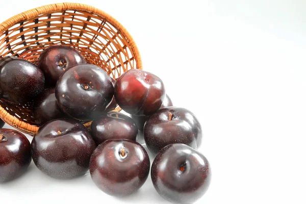 Plum Fruit Subgenus Prunus Genus Prunus — Stock Photo, Image