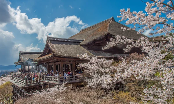 April 6,2014: Kiyomizu-dera det berömda platsen i kyoto, Japan — Stockfoto