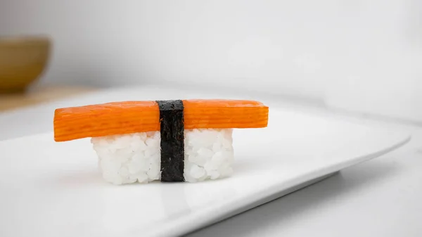 Sushi Talerzu Japonii Koncepcja Żywności — Zdjęcie stockowe