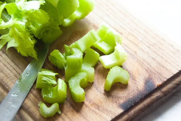 Chopped Celery stalks — Stock Photo, Image