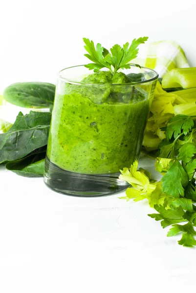 Batido de verduras verdes — Foto de Stock