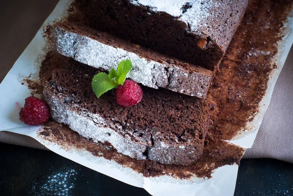 Postre de pastel de chocolate — Foto de Stock