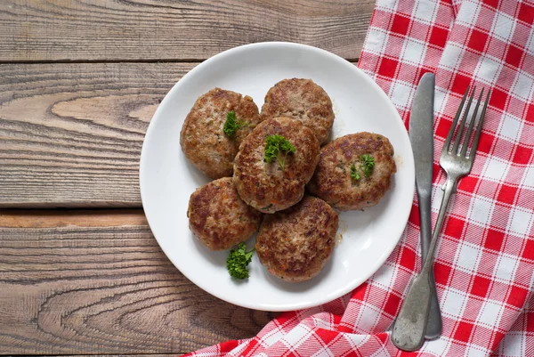 Chuletas fritas frescas — Foto de Stock