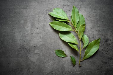 Defne yaprağı, biber ve sarımsak