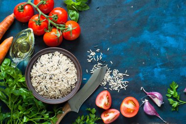 Yemek yapmak için malzemeler 